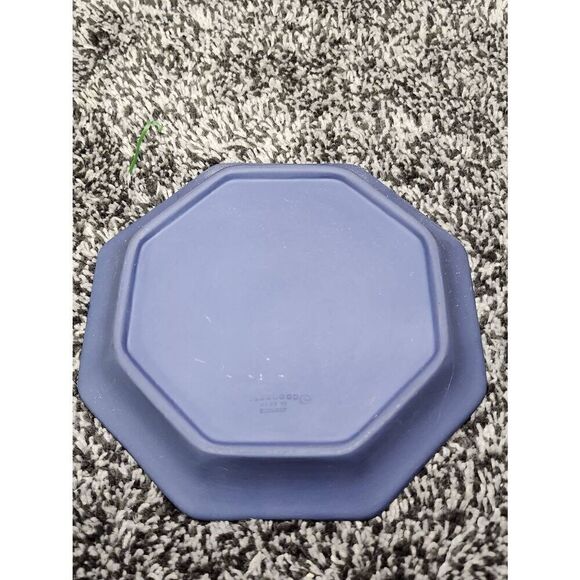 Jasperware by Wedgwood Portland Blue Octagonal Tray Muse Water Pegasus - Picture 4 of 8